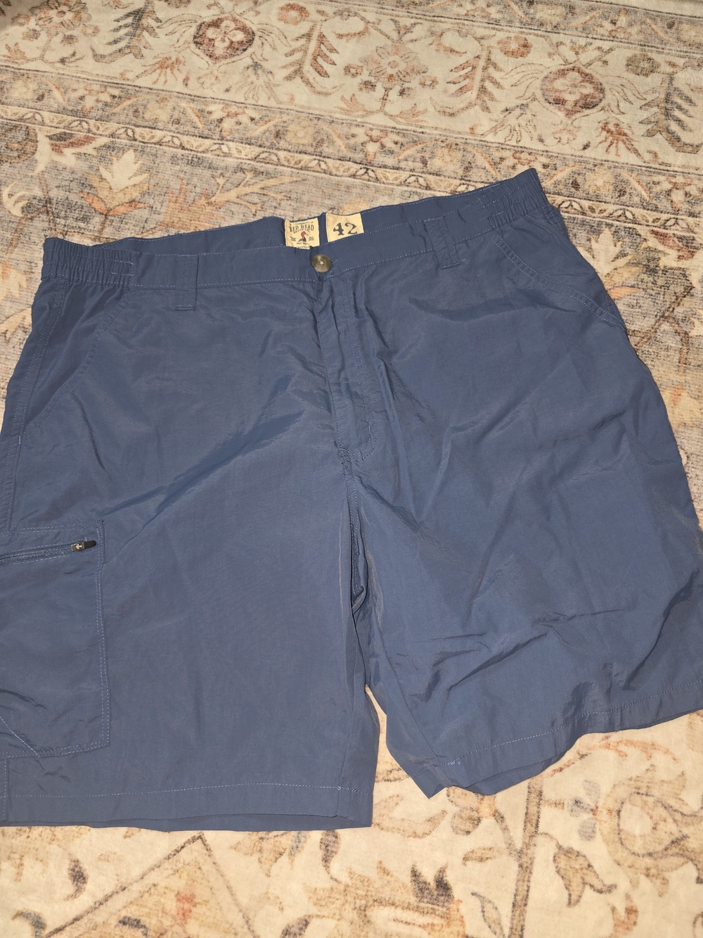 RedHead Men's Blue Hybrid Shorts with Zip Pocket
